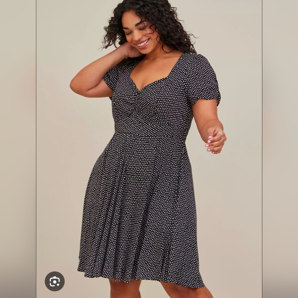 Black and White Polka Dot Dress